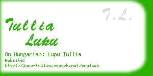tullia lupu business card